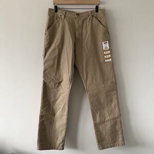 Wrangler Five Star Premium Carpenter Jeans Mens 34x32 Workwear Utility Flex